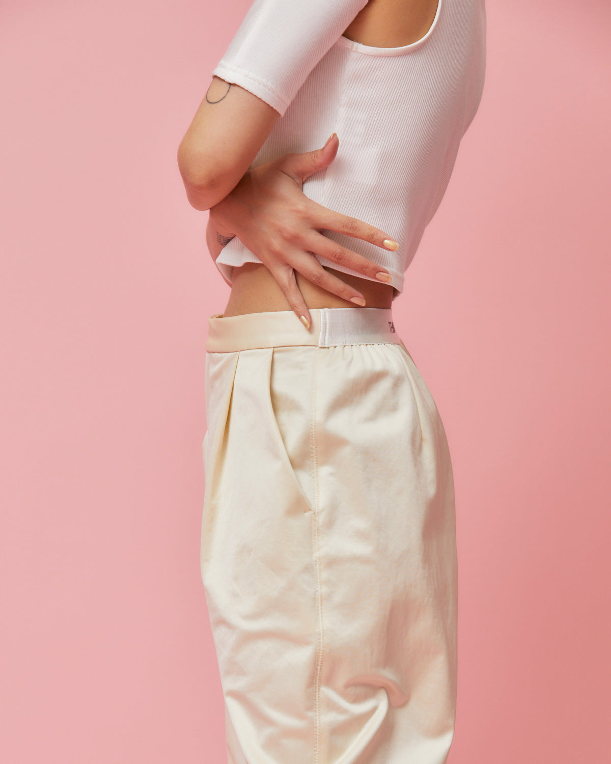 NEW SATIN JERSEY JOG PANTS
