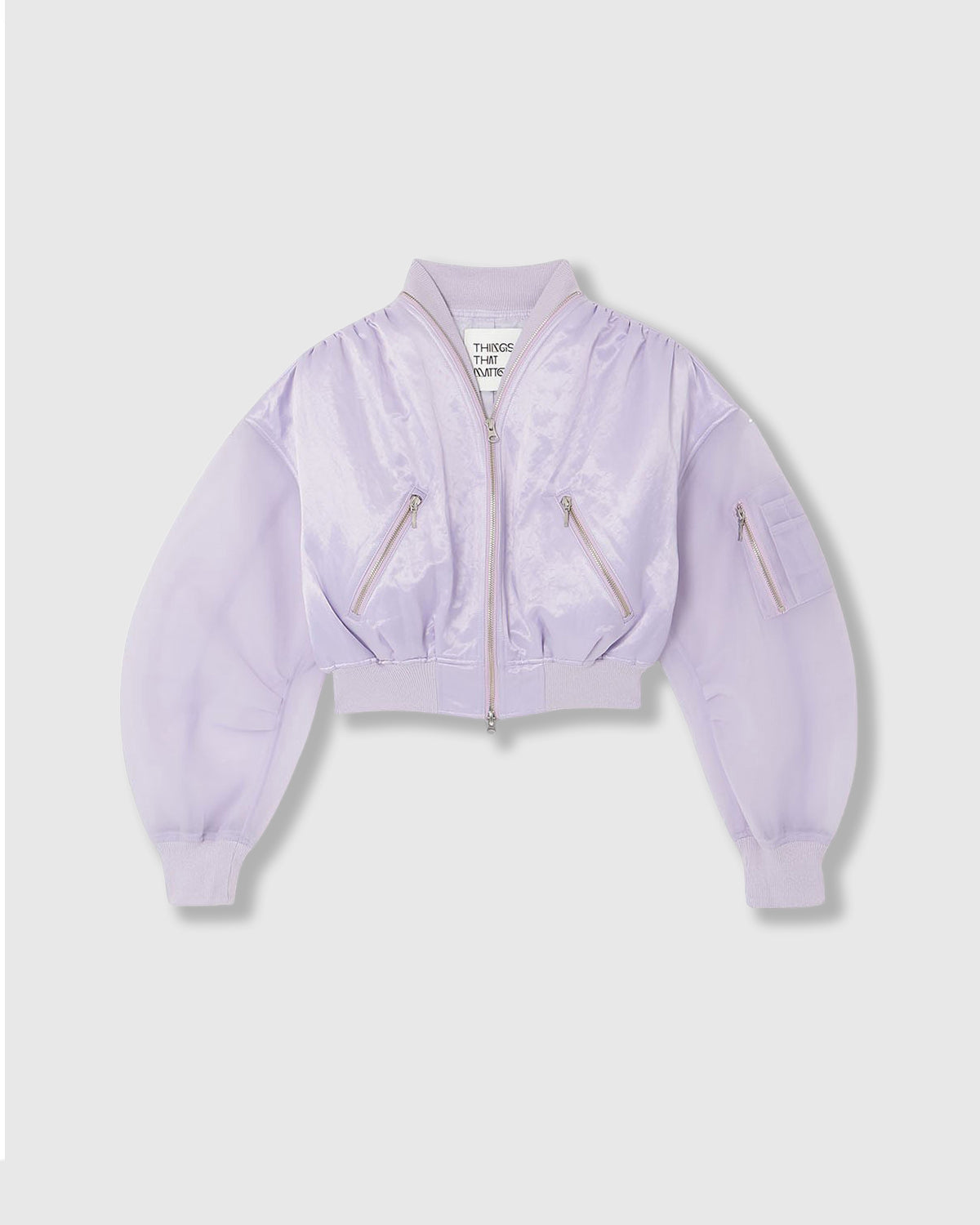 SHEER SLEEVES COMPACT MA-1 BLOUSON | OUTER | STORE | THINGS THAT 