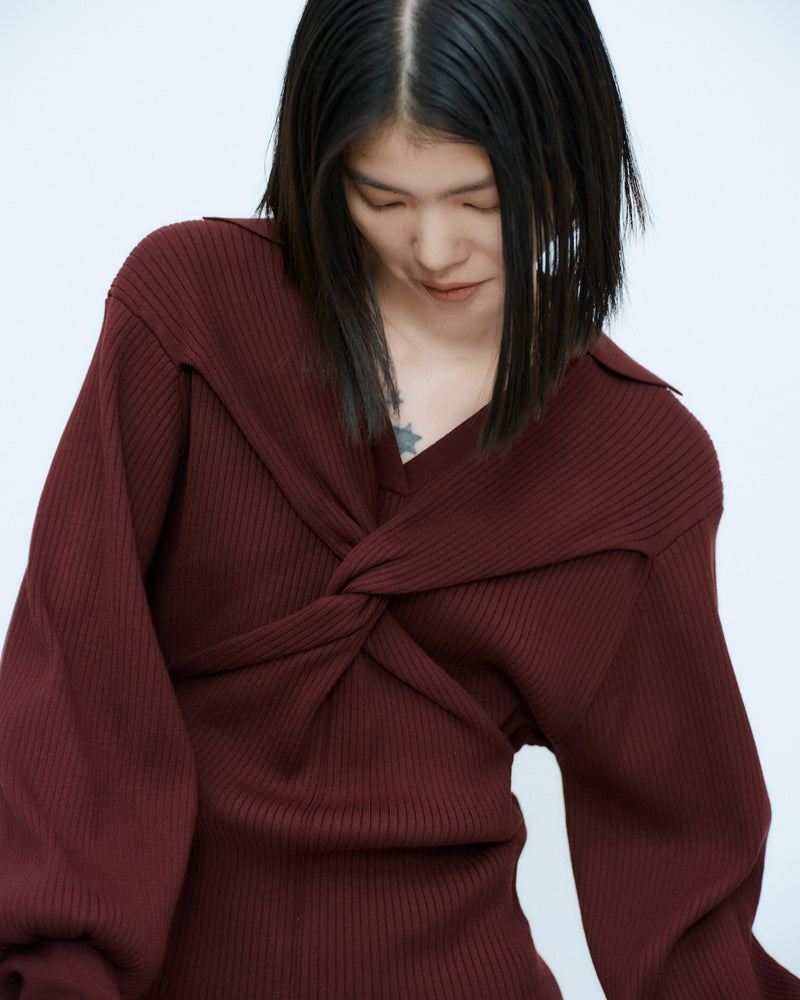 TWIST POLO KNIT