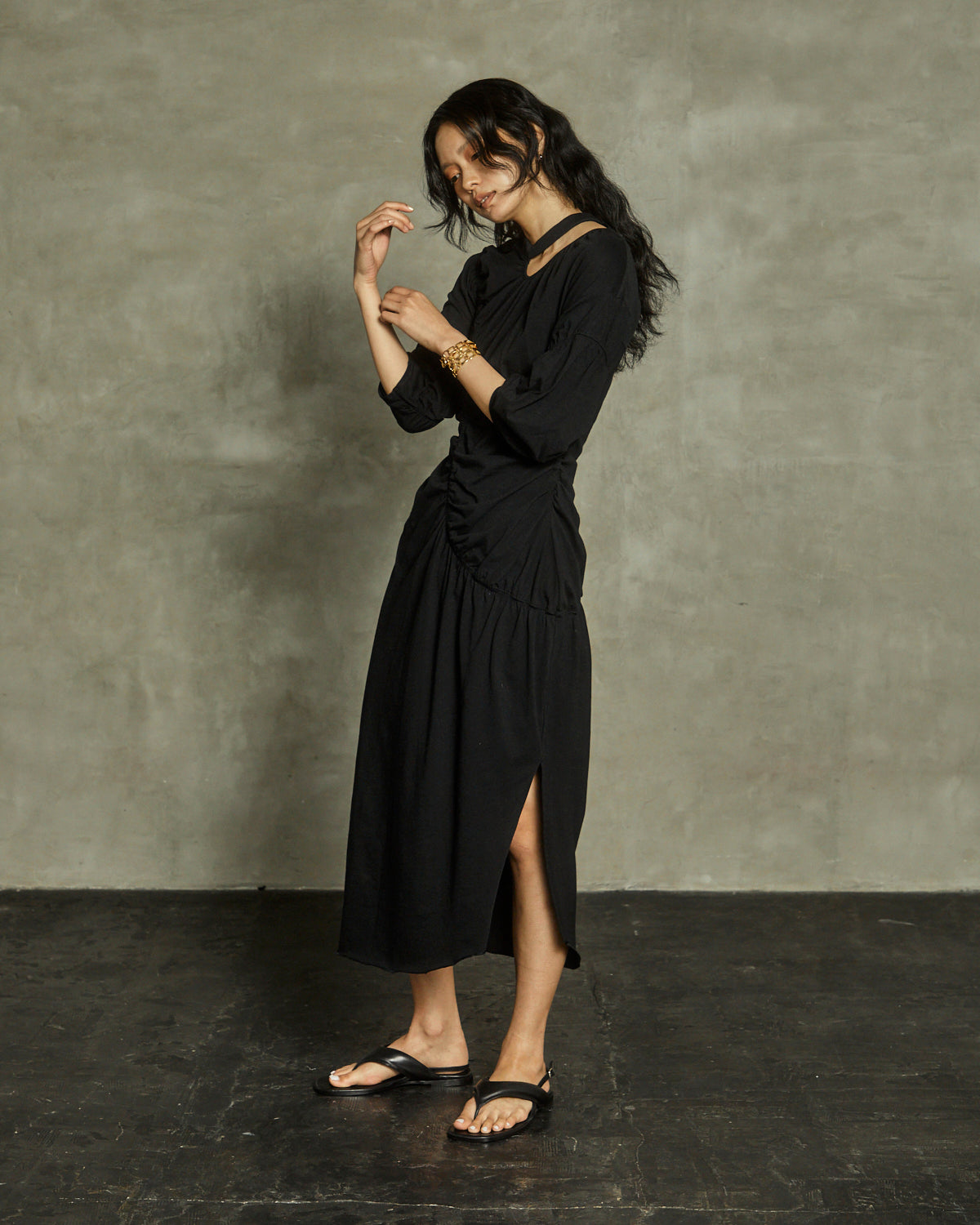 earth+-ing CUT&SEW DRESS
