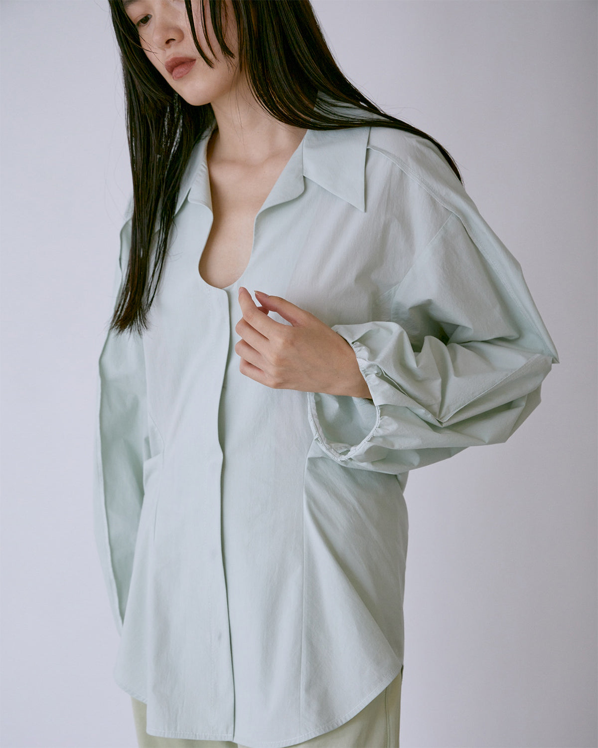 THINGS THAT MATTER◆VOLUME SLEEVE SHIRT/長袖シャツ/FREE/コットン/イエロー/0582TM0102P VOLUME SLEEVE SHIRT | | STORE | THINGS THAT MATTER ONLINE STORE