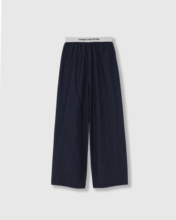 NYLON TAFFETA GLITTER SWEAT PANTS
