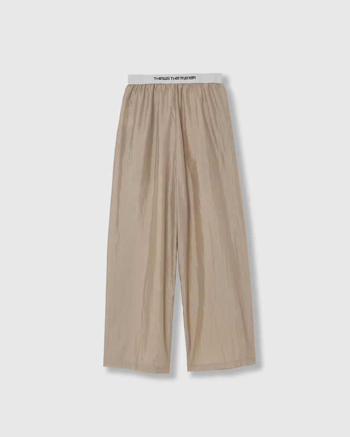 NYLON TAFFETA GLITTER SWEAT PANTS