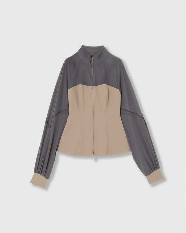 CORSET JERSEY TRACK JACKET