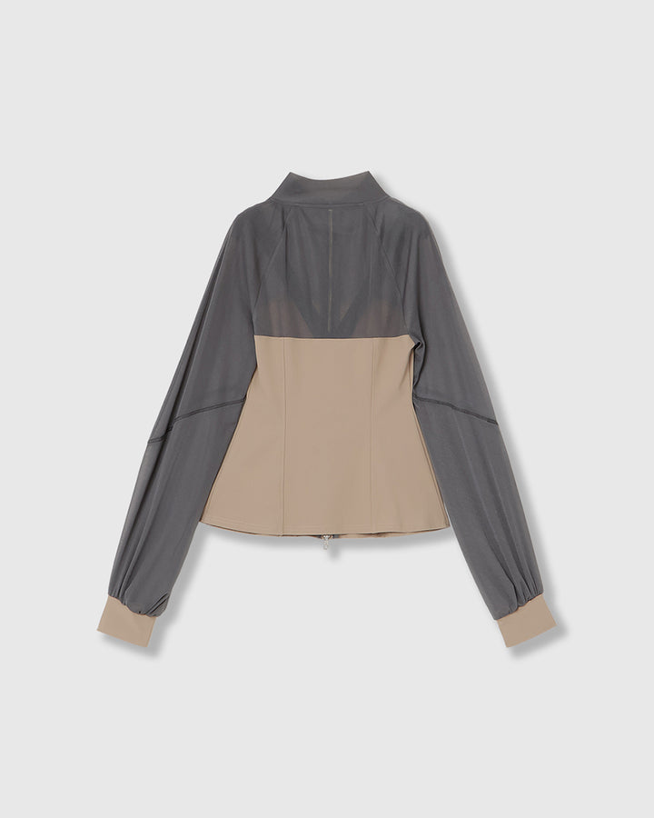 CORSET JERSEY TRACK JACKET