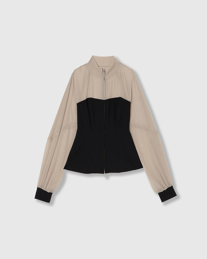 CORSET JERSEY TRACK JACKET