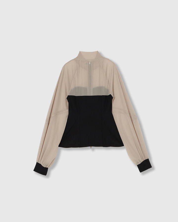 CORSET JERSEY TRACK JACKET