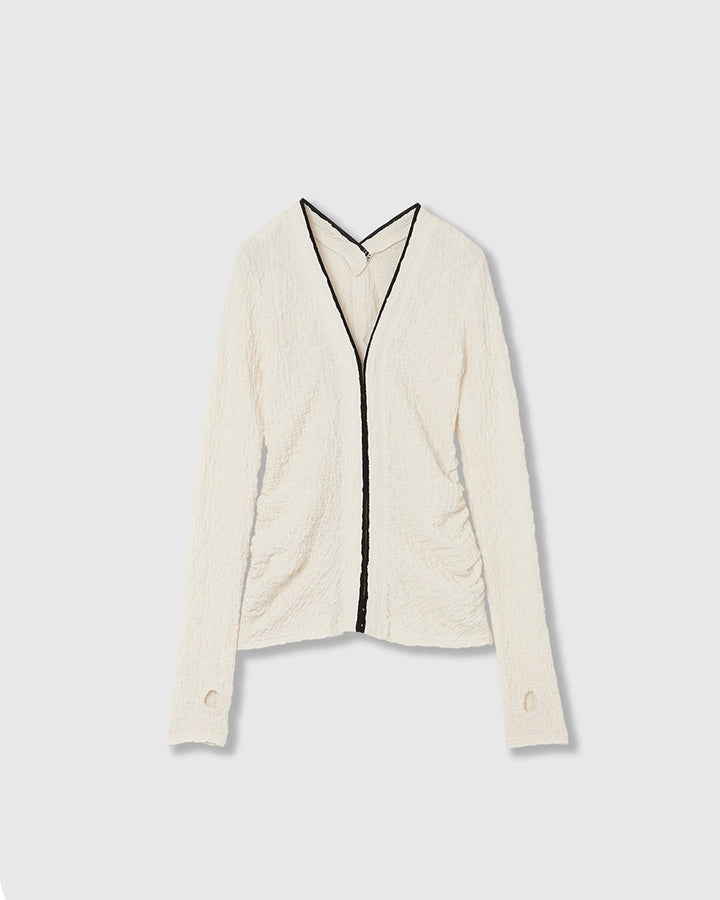 RANDOM WRINKLE RUSSEL CARDIGAN