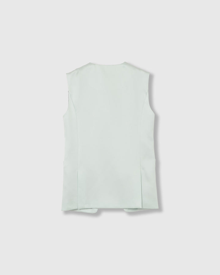 DOUBLE SATIN LAYERED GILET