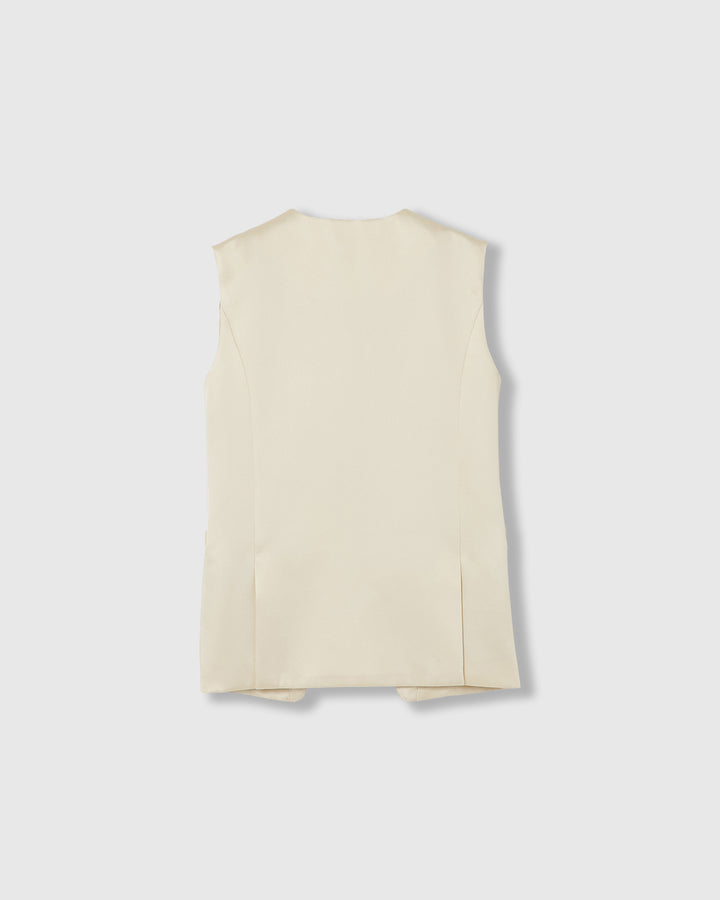 DOUBLE SATIN LAYERED GILET