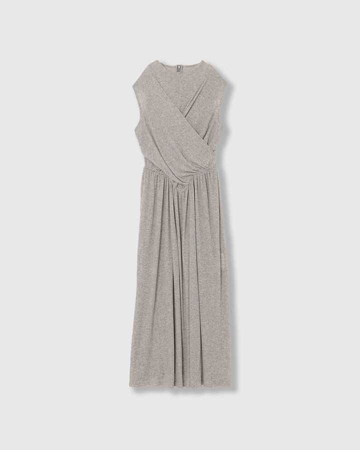 SHEER JERSEY MAXI DRESS