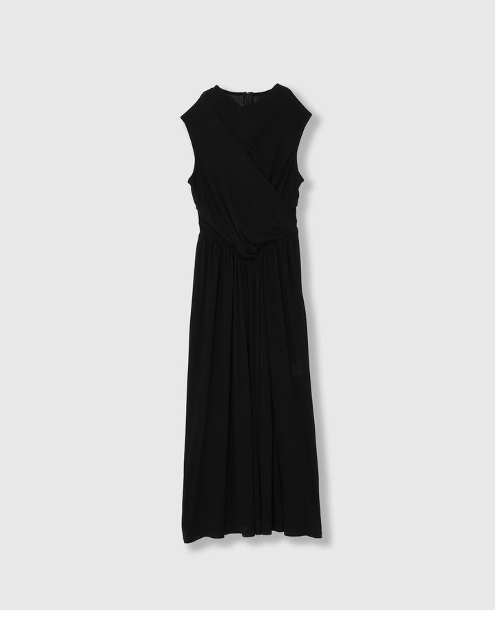 SHEER JERSEY MAXI DRESS
