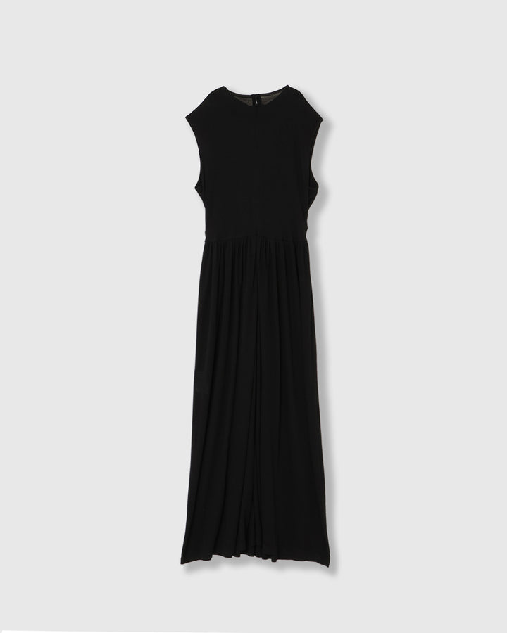 SHEER JERSEY MAXI DRESS