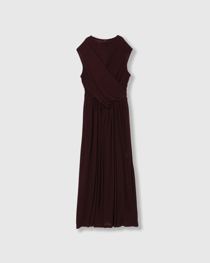 SHEER JERSEY MAXI DRESS