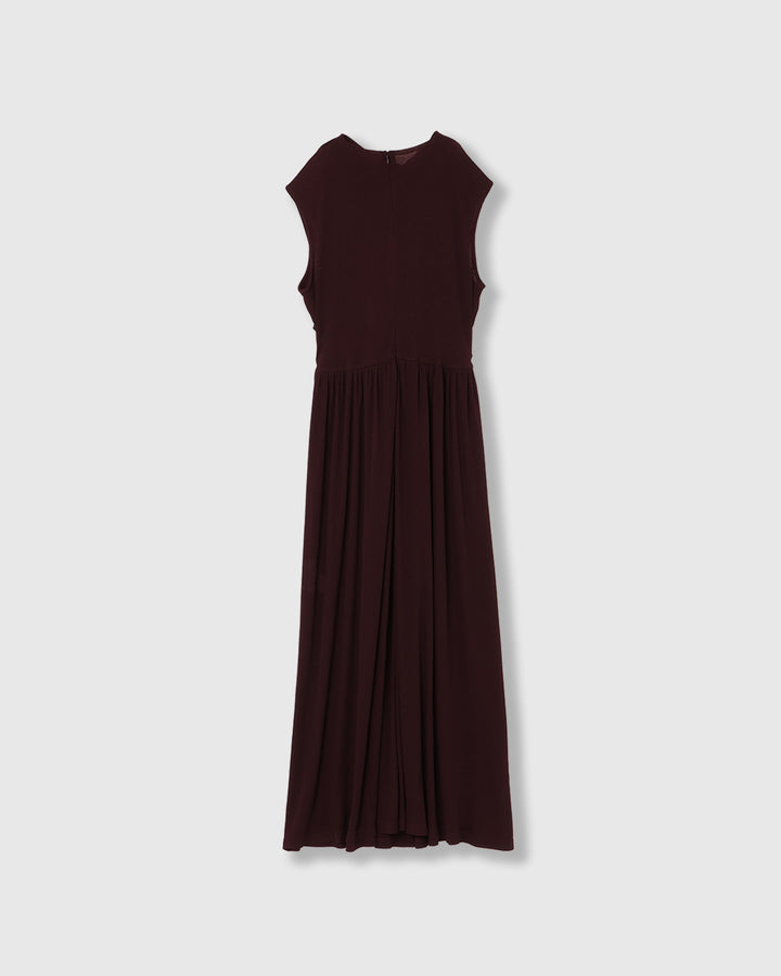 SHEER JERSEY MAXI DRESS