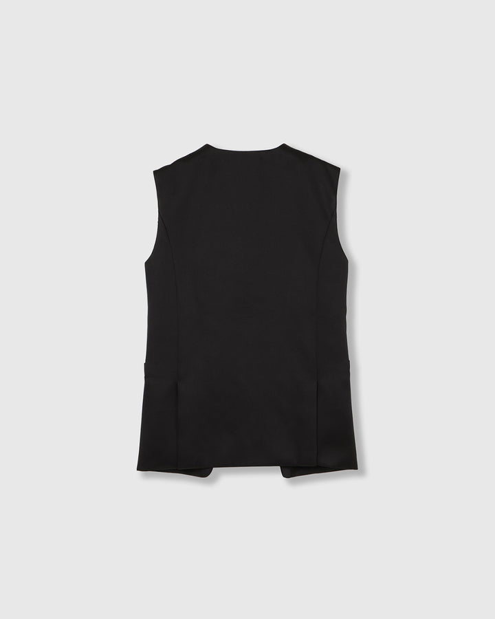 DOUBLE SATIN LAYERED GILET