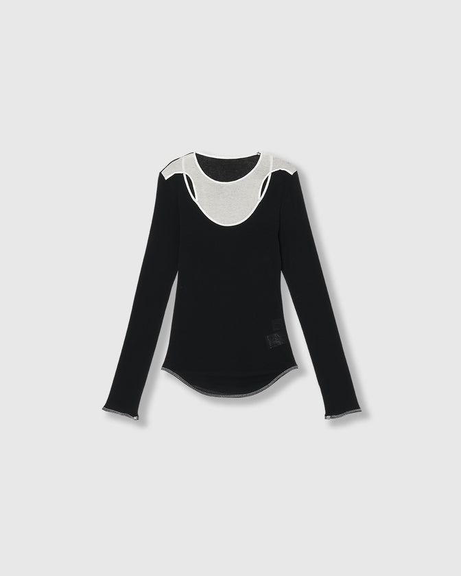 SHEER LAYERED RIB TOPS