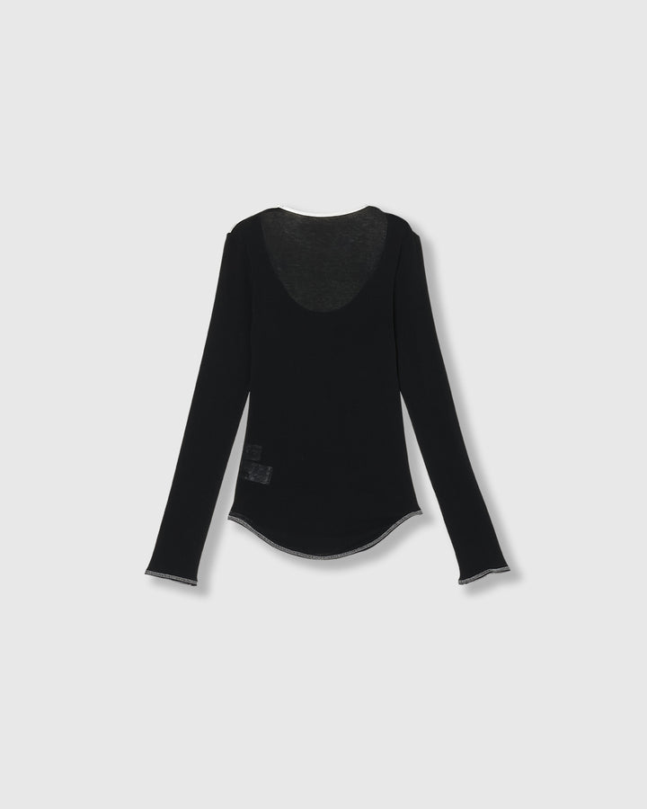 SHEER LAYERED RIB TOPS