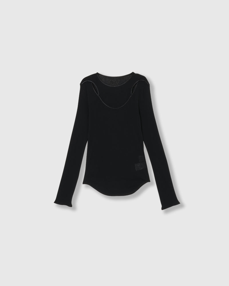 SHEER LAYERED RIB TOPS