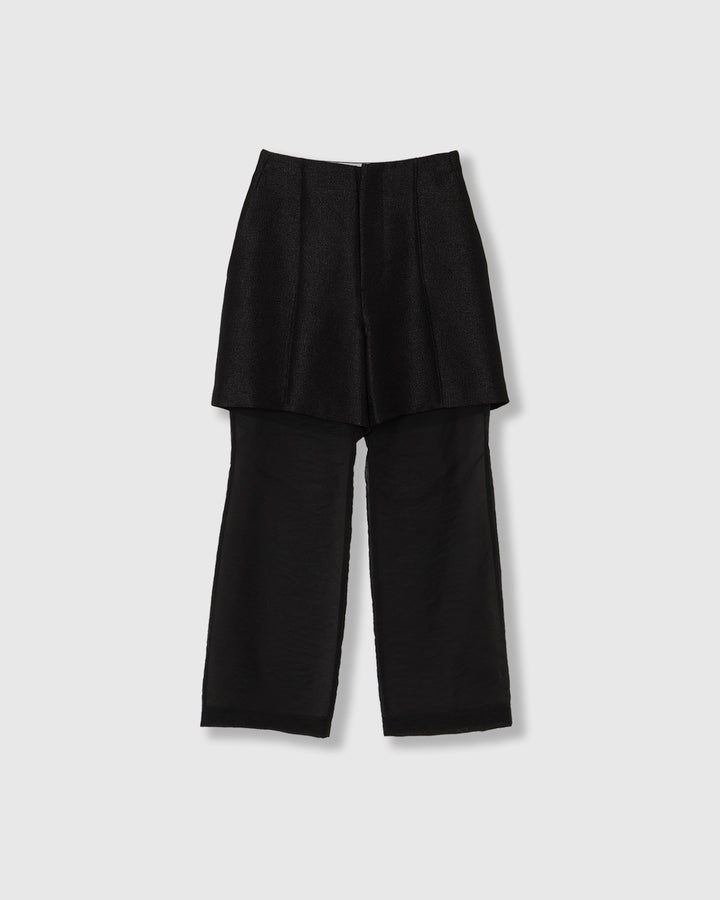 METAL BUTCHER SHEER LAYERED PANTS
