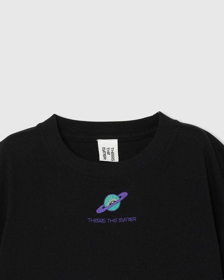 THIRD EYE(i) SATURN CROPPED T-SHIRT