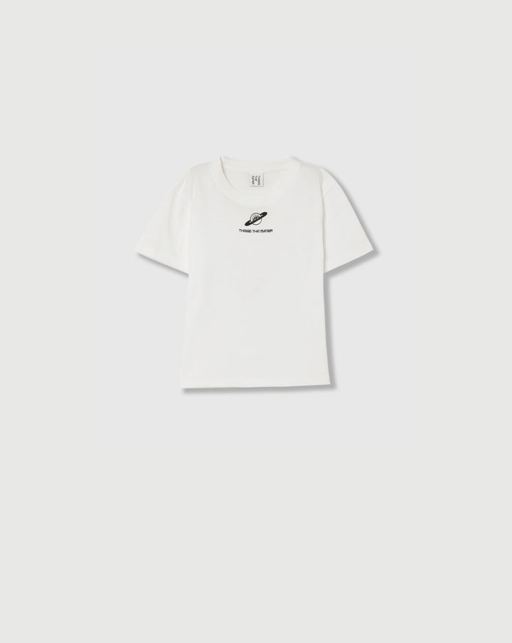 THIRD EYE(i) SATURN CROPPED T-SHIRT