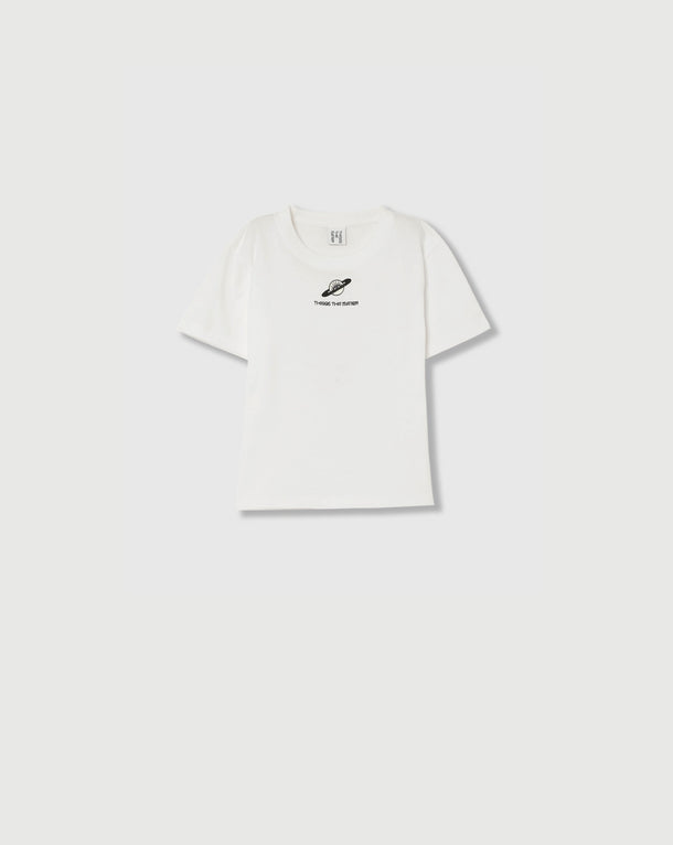 THIRD EYE(i) SATURN CROPPED T-SHIRT