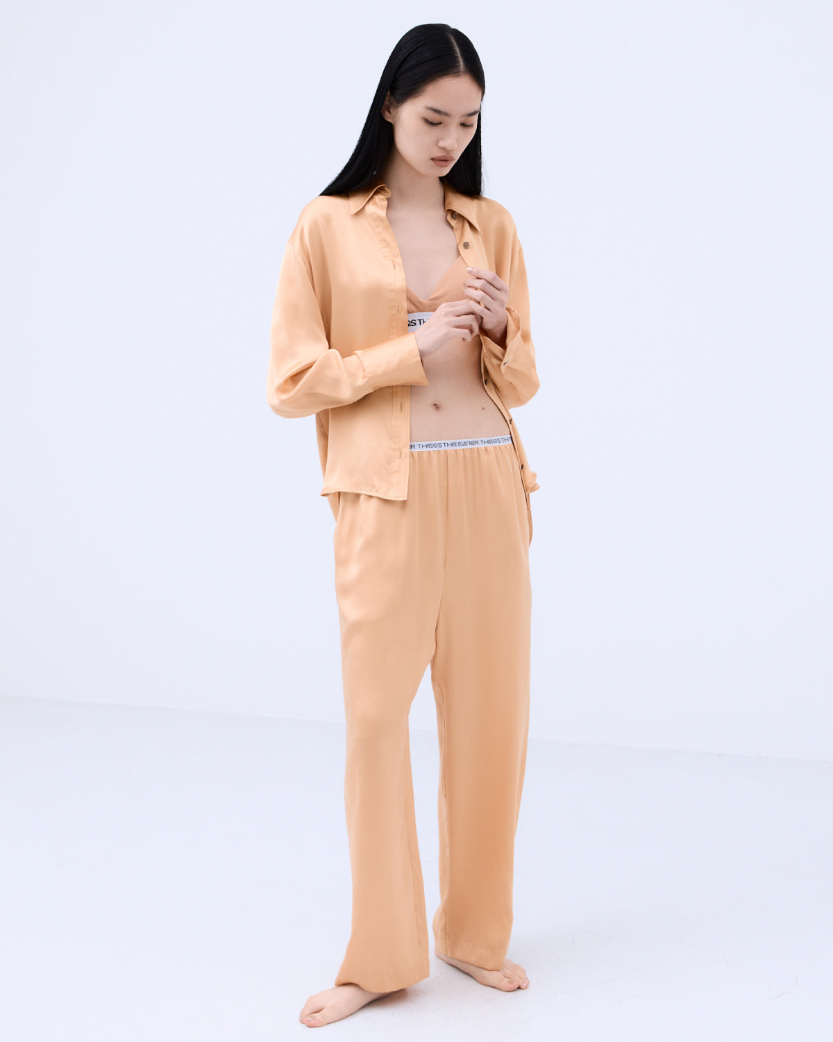 SKIN BREATHING SILK PANTS