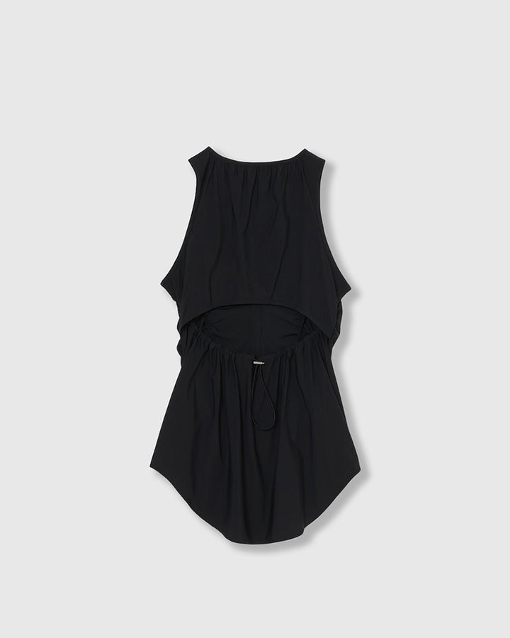 BACK CUTOUT GATHERED TANK