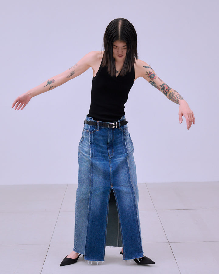 REMAKE DENIM SKIRT