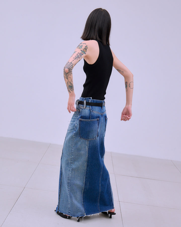 REMAKE DENIM SKIRT