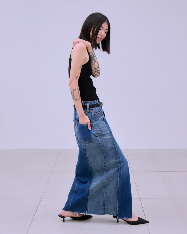 REMAKE DENIM SKIRT