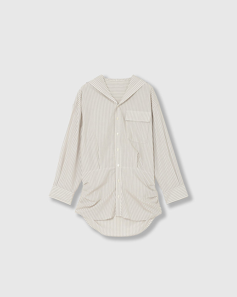 SAILOR BLOUSING STRIPE SHIRT