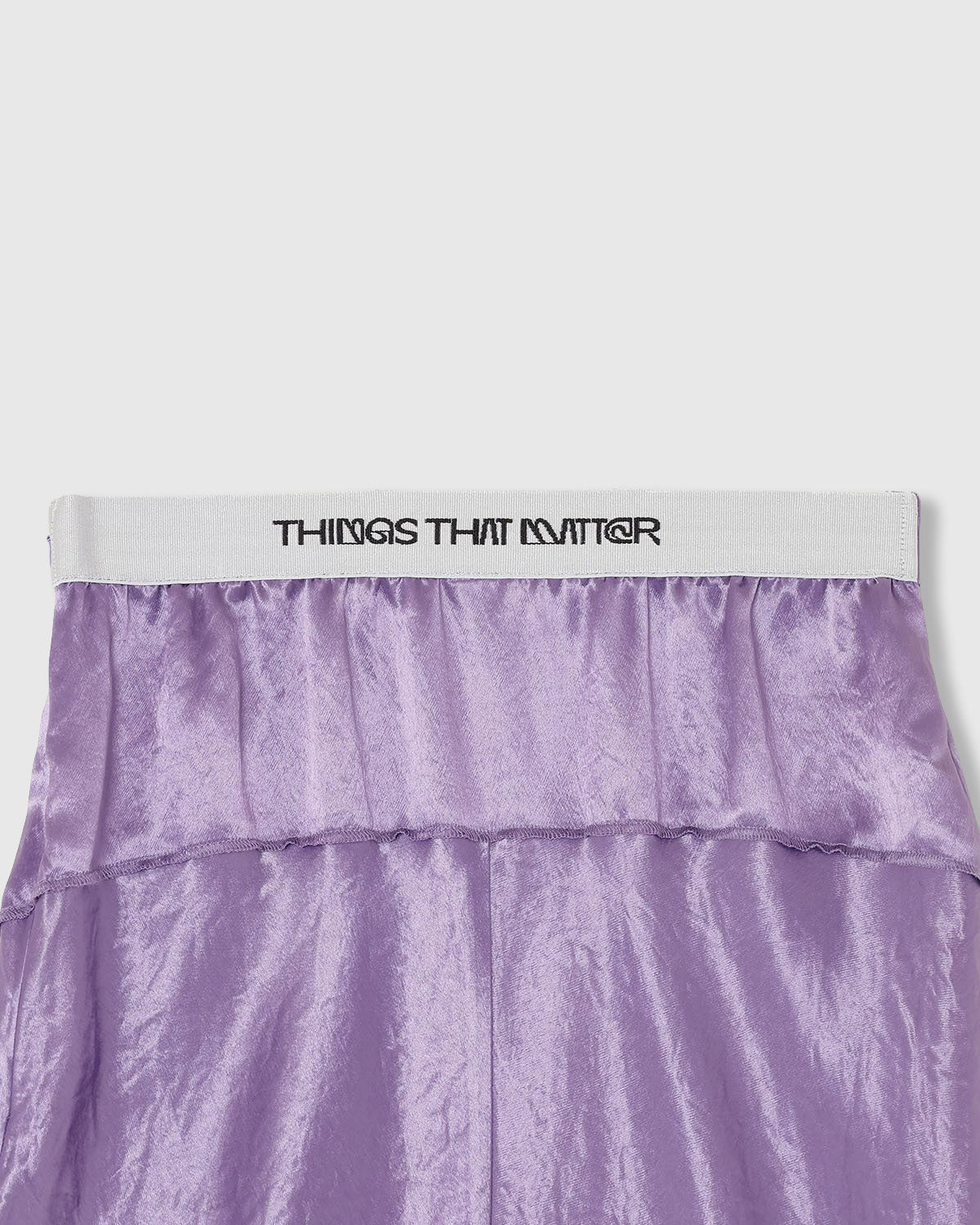 BACK SLIT ACETATE SATIN MAXI SKIRT | | STORE | THINGS THAT MATTER