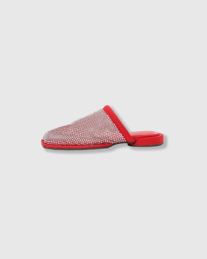 SPARKLING MESH FLAT SANDALS