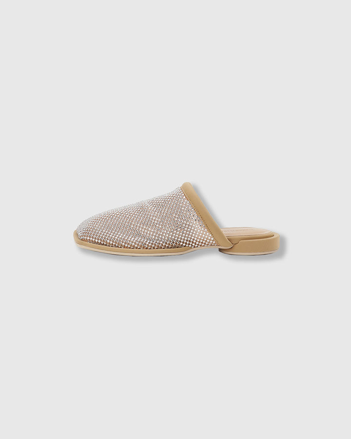 SPARKLING MESH FLAT SANDALS