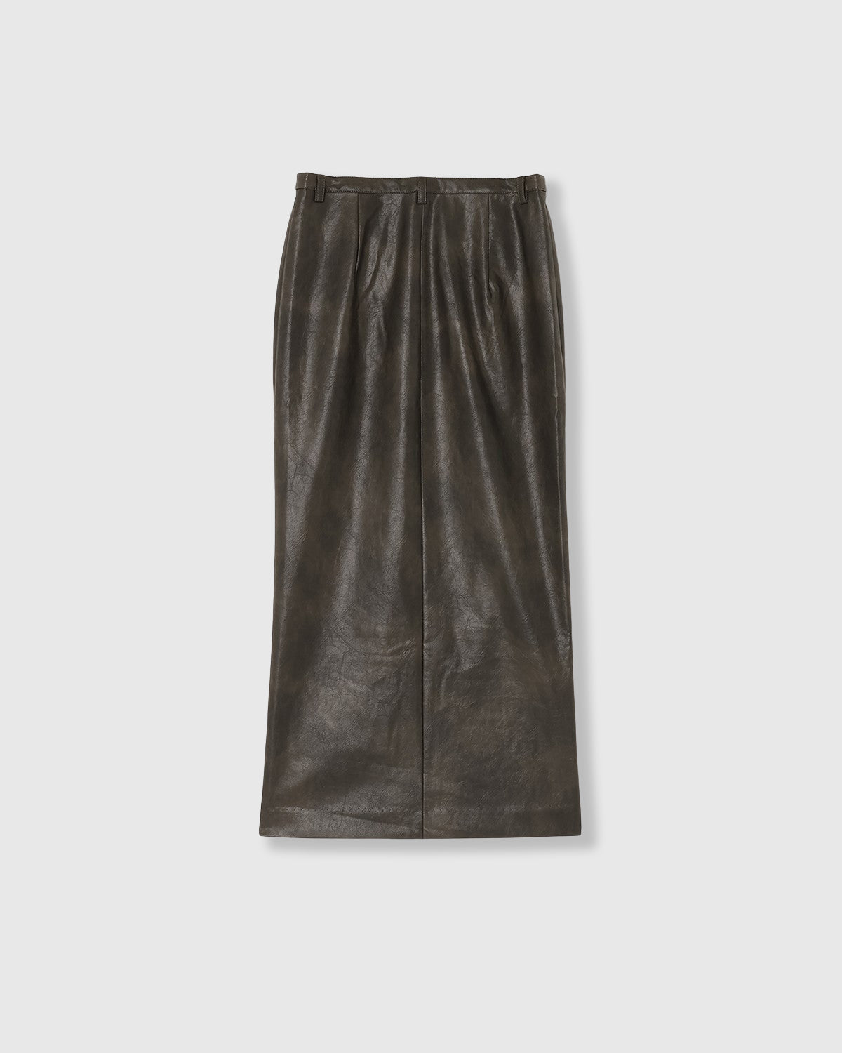 VINTAGE ARTIFITICIAL LEATHER LONG SKIRT | SENSE 16_ | STORE