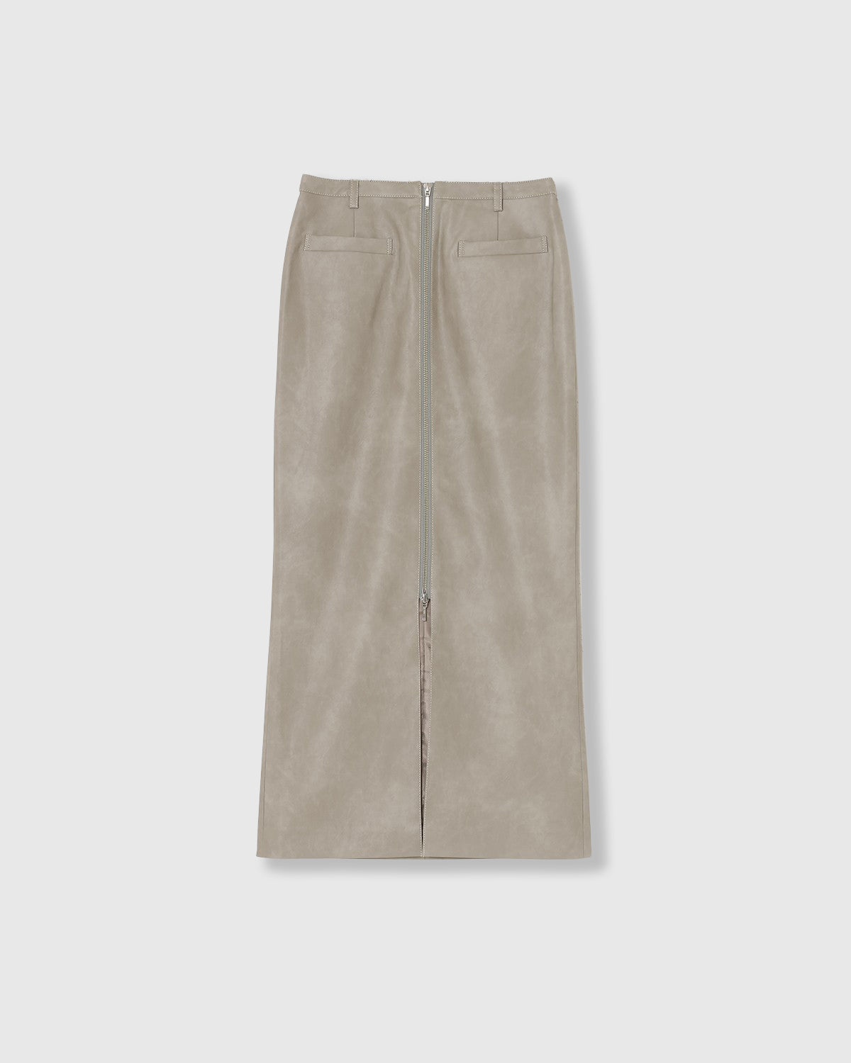VINTAGE ARTIFITICIAL LEATHER LONG SKIRT | SENSE 16_ | STORE