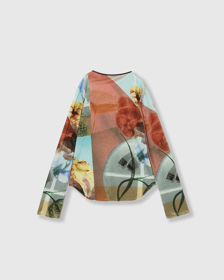 PRE-SENT PRINT VELOUR TOPS