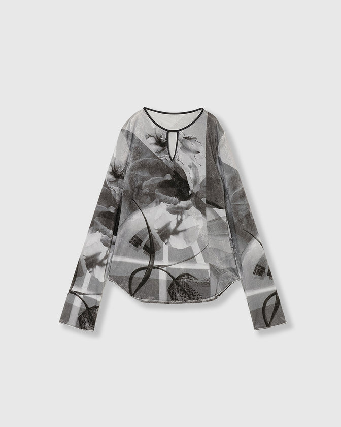 PRE-SENT PRINT VELOUR TOPS