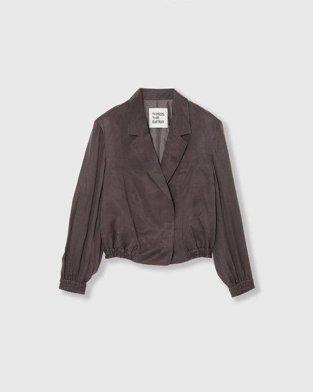 FIBRIL SATIN TAILORED BLOUSON