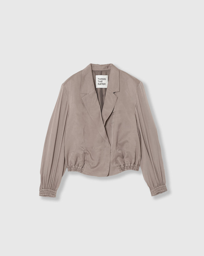 FIBRIL SATIN TAILORED BLOUSON