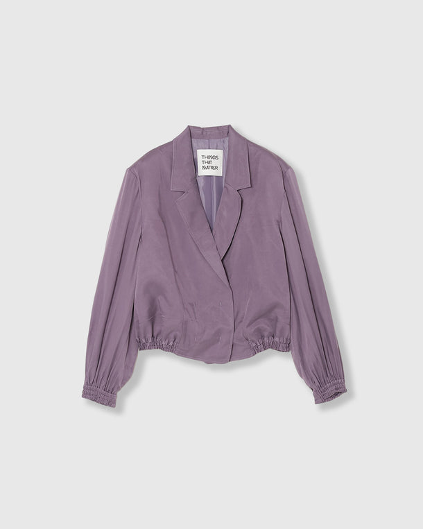 FIBRIL SATIN TAILORED BLOUSON