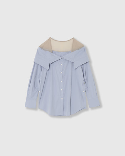 PRETENSE OFF-SHOULDER MANY WAY SHIRTS