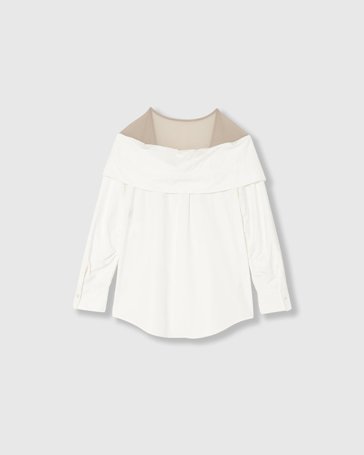 PRETENSE OFF-SHOULDER MANY WAY SHIRTS