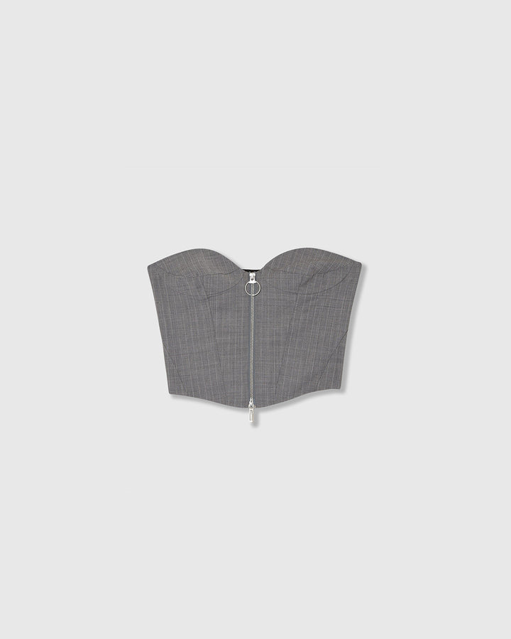 T/W FRONT ZIP BUSTIER