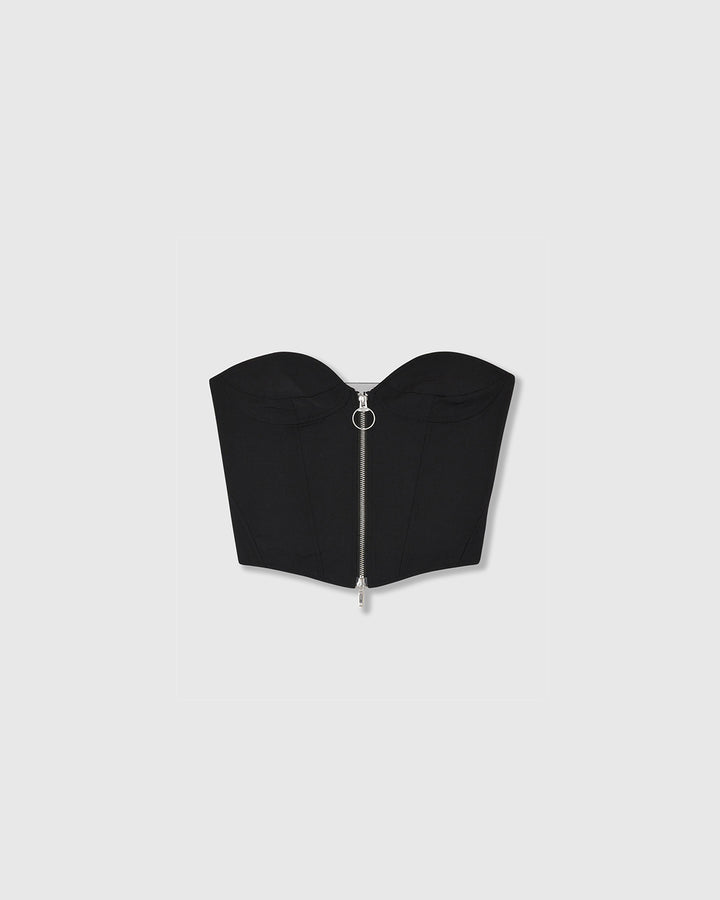 T/W FRONT ZIP BUSTIER
