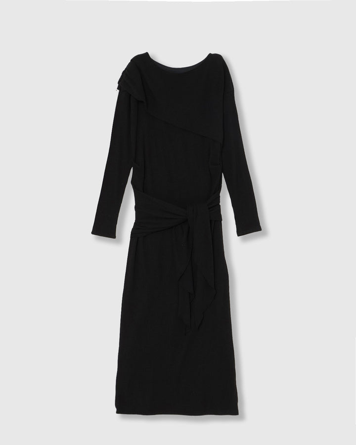WRAP RIB CUT&SEW DRESS