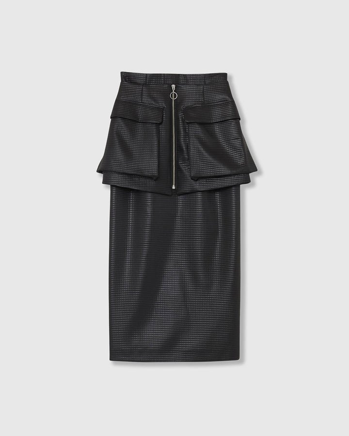OUT POCKET BELT TIGHT SKIRT