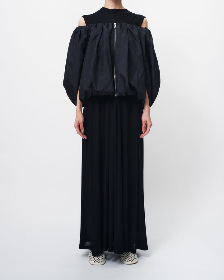 NYLON TAFFETA BALLOON BLOUSON